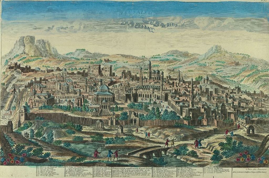 Daumont, map of Jerusalem, Paris, 1780, NLI